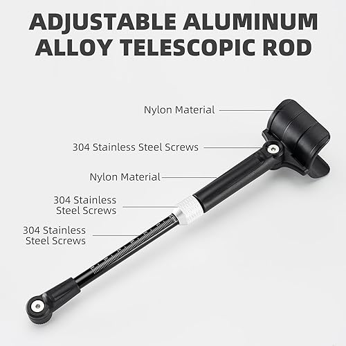 Miniatura 6 de ROCKBROS Guardabarros de bicicleta ajustables para bicicleta de 26"27.5"29" de bicicleta de montaña, protectores de barro universales delanteros y