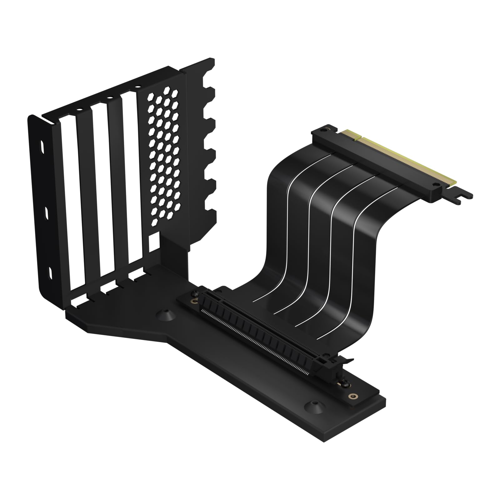 GLOTRENDS Staffa di supporto per GPU a 3 slot con Cavo Riser PCIe 4.0 150 mm per Montaggio Verticale GPU, Compatibile con serie RTX 40/30 e Radeon RX7000/RX6000, PC Cases with Open PCI 7/8-slot Design