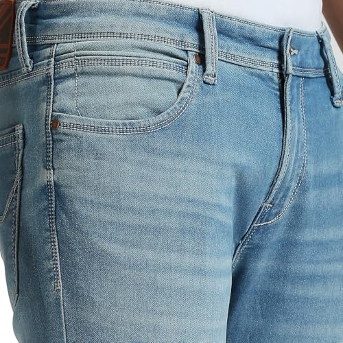 Image of Pepe Jeans Men's Straight Fit Jeans | Mid Rise | Chinox | Jeans for Man