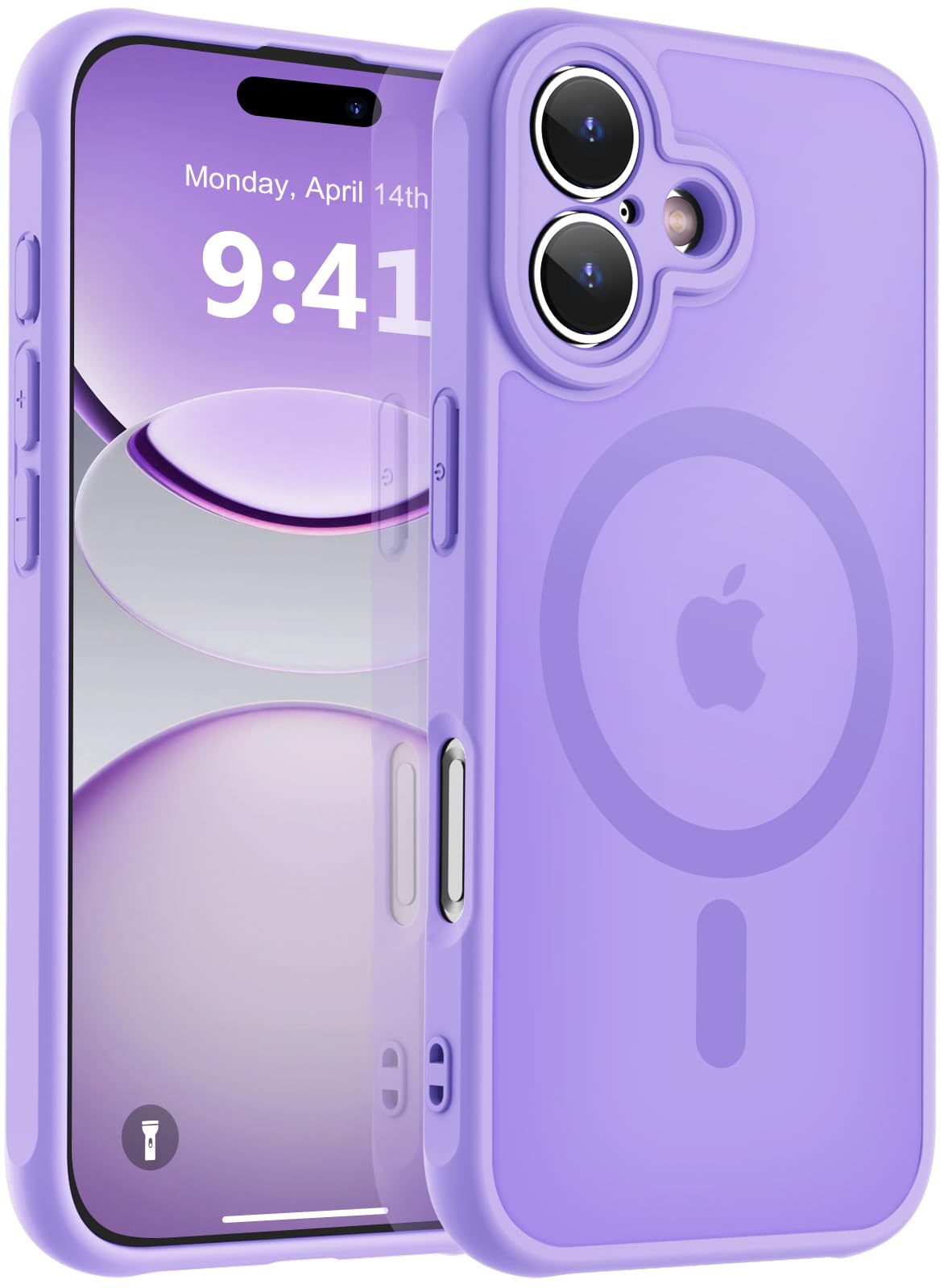 MOCCA Magnetic Shockproof for iPhone 17 Case,Light Purple