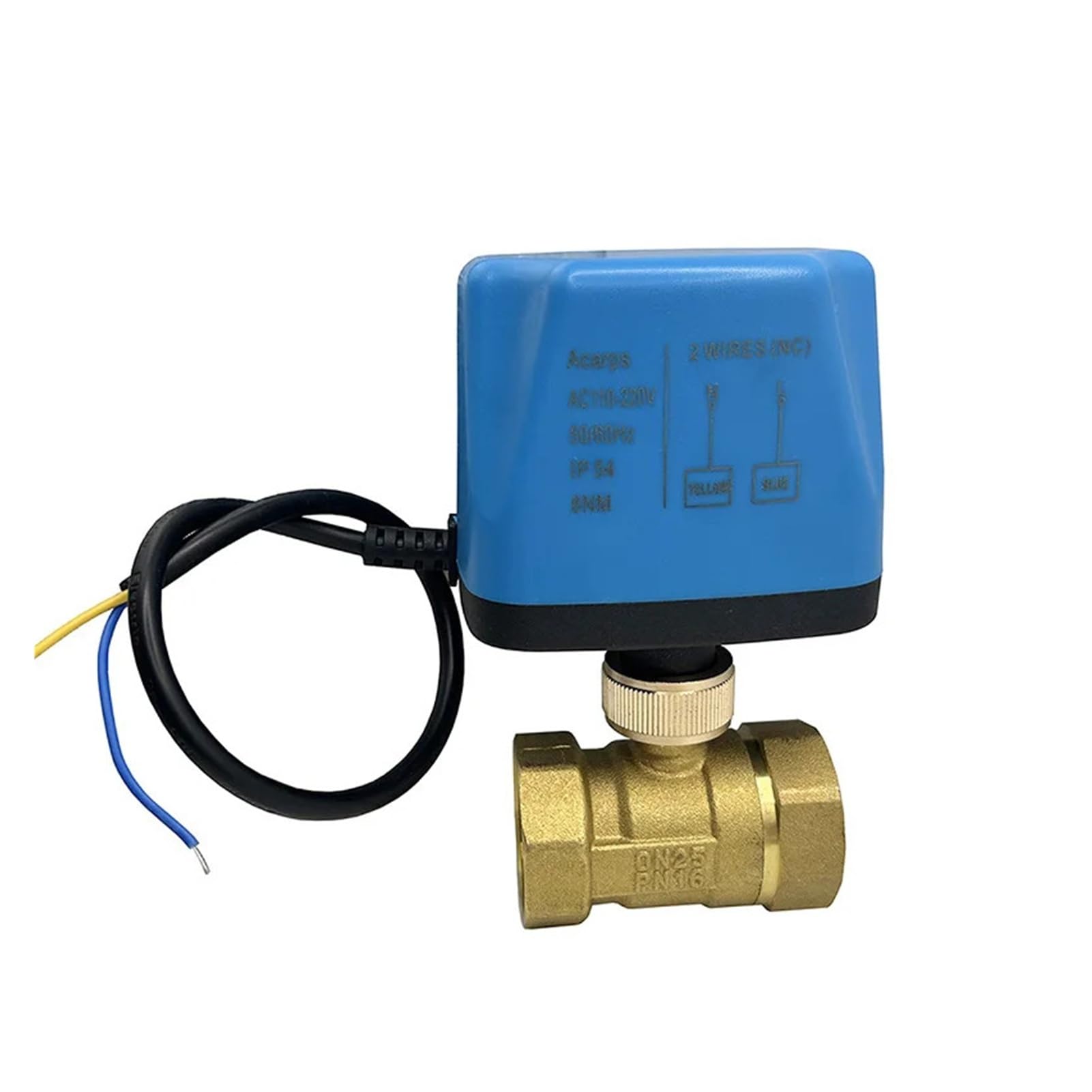 Vanne en laiton motorisée 1-1/4" 24V de haute précision pour circuit fermé