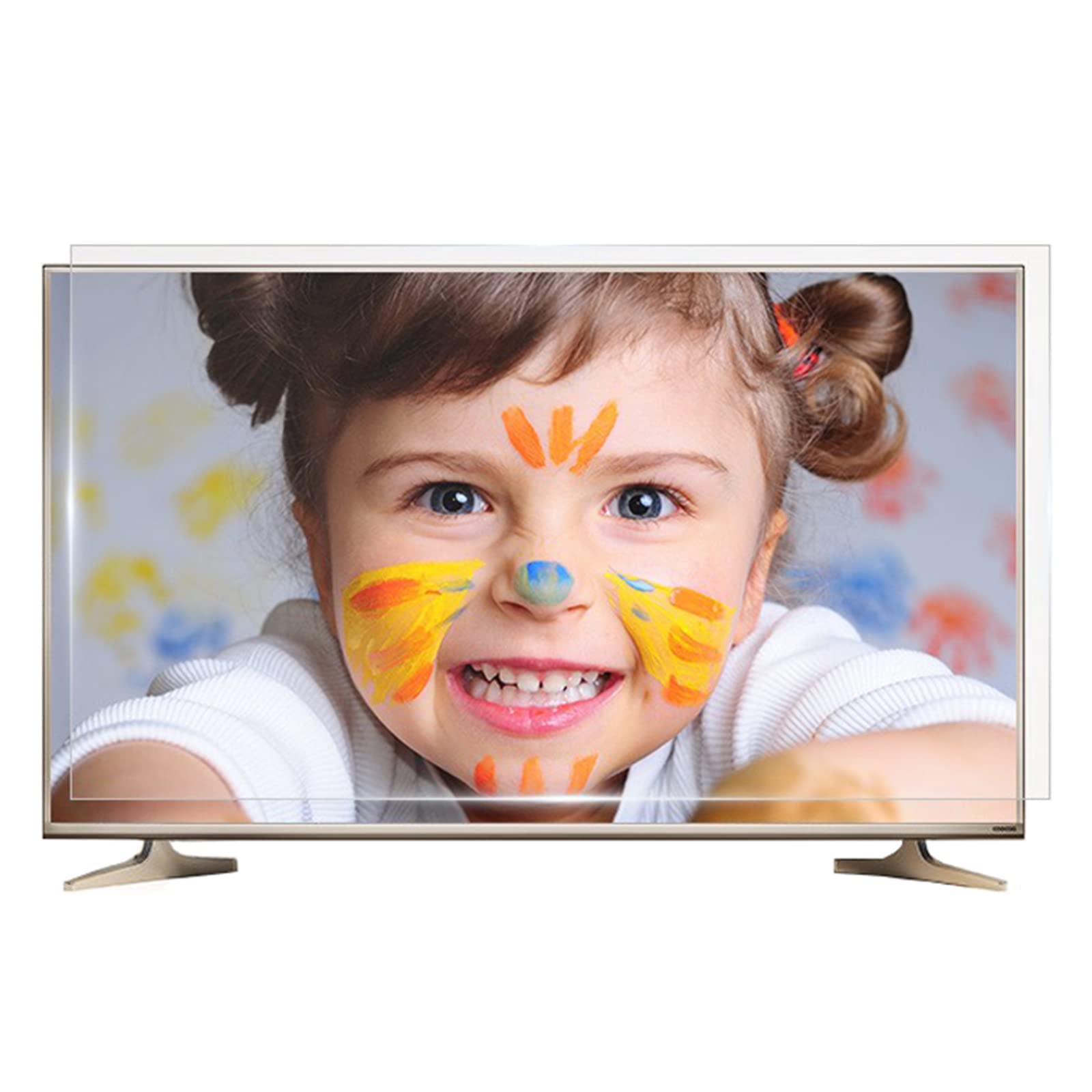 Générique Protecteur d'écran TV Domestique Anti-lumière Bleue, Film dépoli pour écran Anti-éblouissement/Anti-rayonnement/Anti-myopie, Facile à Installer, réutilisable, Peut prévenir la fati
