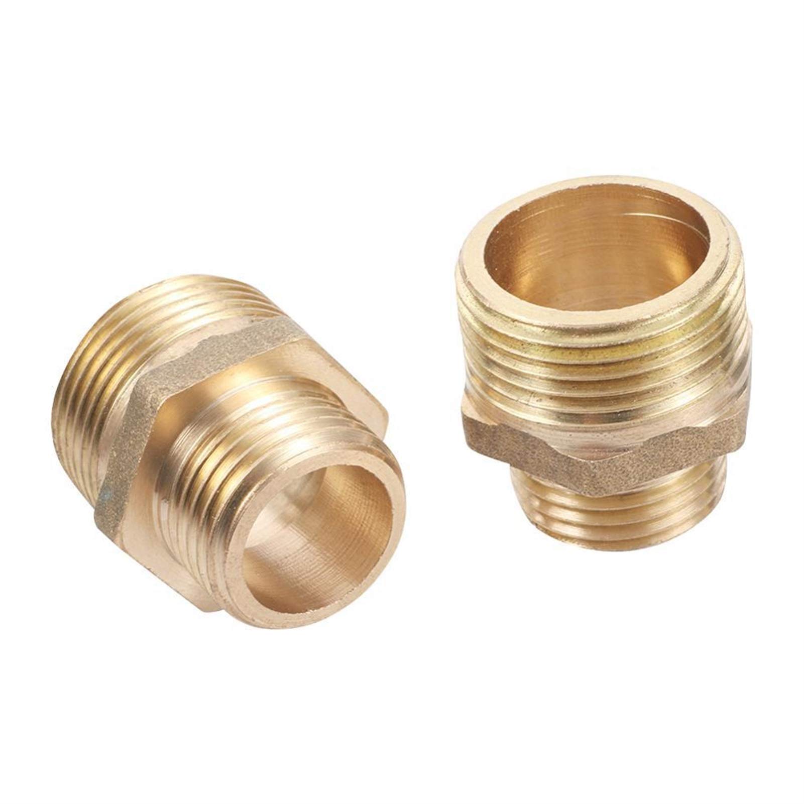 Hose Connector Fittings 1/2 Inch Male Thread to 3/4" Inch Male Thread Water Connectors Adapter Connections Garden Irrigation System Fittings