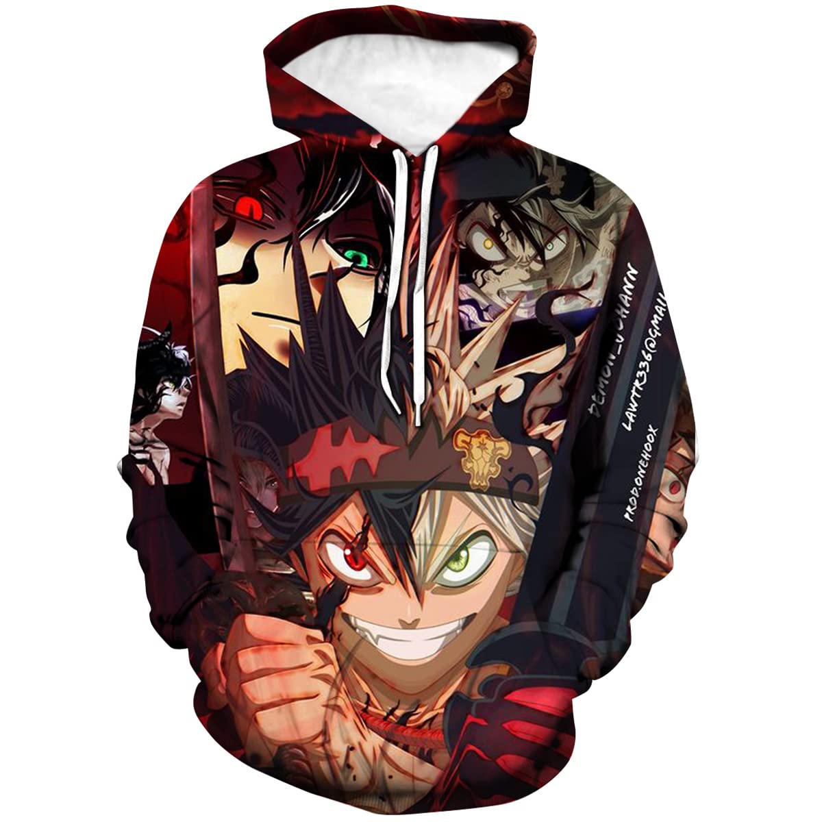 Firovps Japanese Anime Black Clover 3D Printed Men/Women Hoodies Hooded Sweatshirt For Unisex