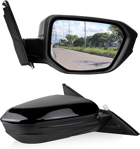 Espejo eléctrico para puerta del lado derecho del pasajero, compatible con Honda Civic 2016, 2017, 2018, 2019, 2020, 2021, vidrio con ajuste