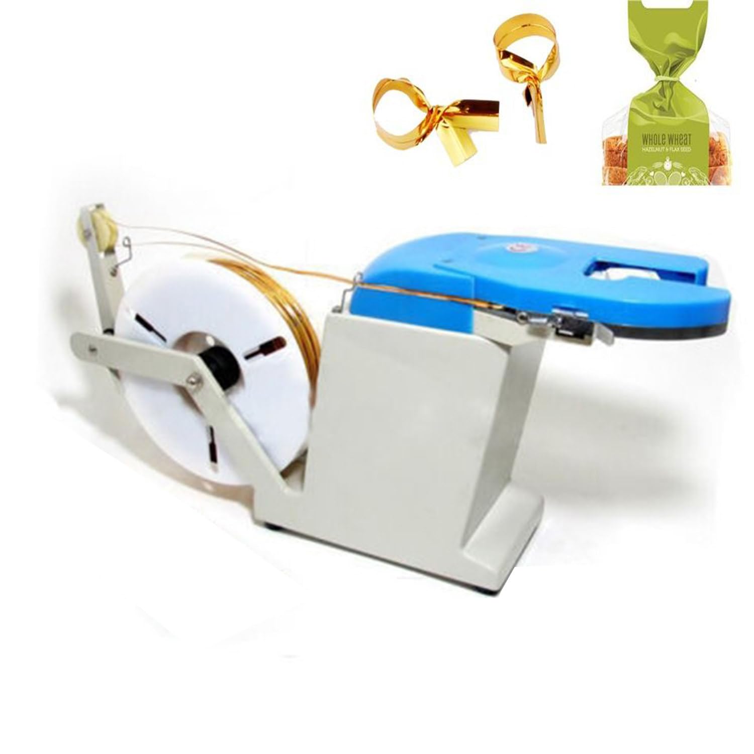 Twist Tie macchina per impacchettare imballaggi alimentari, diametro 0.1-1.2mm, Attrezzatura di chiusura del sacchetto per supermercati, Cerchio di serraggio 200mm, Soluzioni di imballaggio efficienti