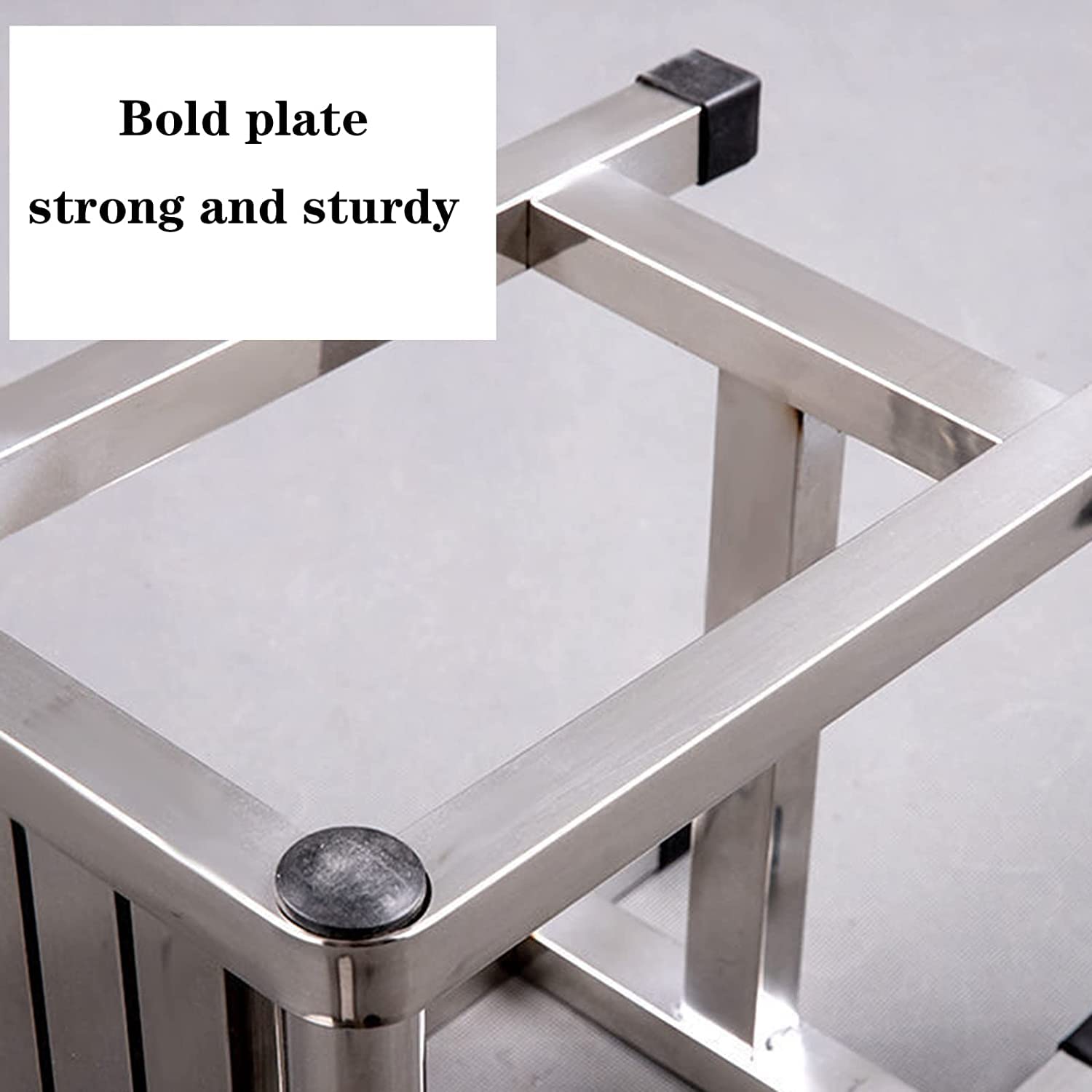 Taburete de ducha, asiento de ducha de acero inoxidable con capacidad de 300 kg, diseño antideslizante, ideal para ancianos y discapacitados