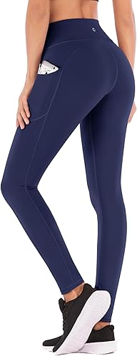 IUGA Pantalones deportivos para yoga y entrenamiento para mujer, de talle alto, con control de abdomen, bolsillos, tela elástica en 4direcciones