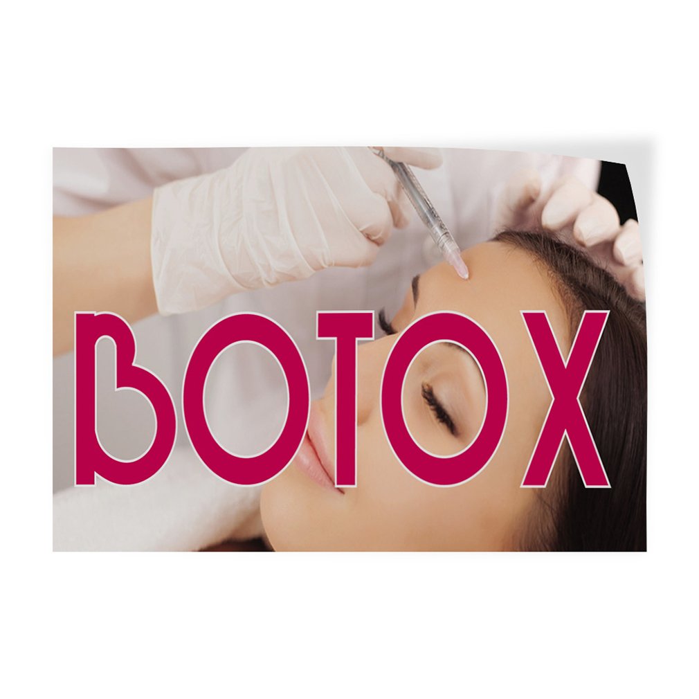 Decal Stickers Multiple Sizes Botox Outdoor Advertising Printing Industrial Vinyl Safety Sign Label Business 14x10Inches