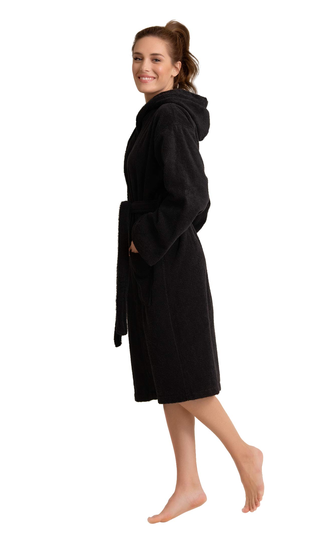 Women's Hooded Turkish Terry Bathrobe