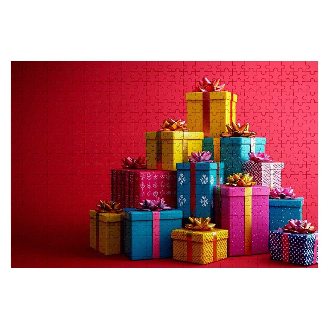 Puzzle 6000 sztuk świąteczne proste puzzle dla dorosłych i całej rodziny rozmiar 179 x 105 cm opakowanie wysokiej jakości, klasyczne kreatywne rozrywki zabawne wyzwania świąteczne dekoracje M-07
