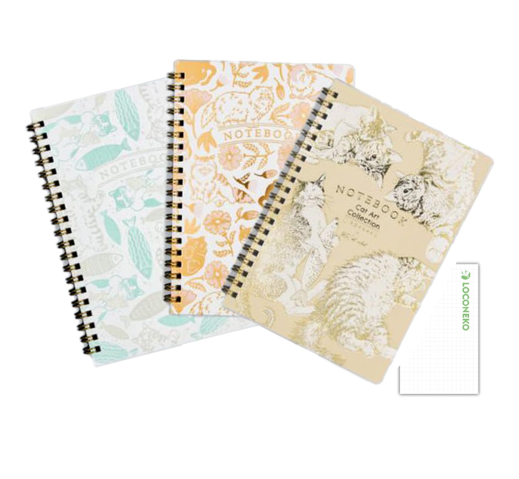 Amazon | フタバ B6 箔押し リングノート ROKKAKU 365Cat.Art コラボ