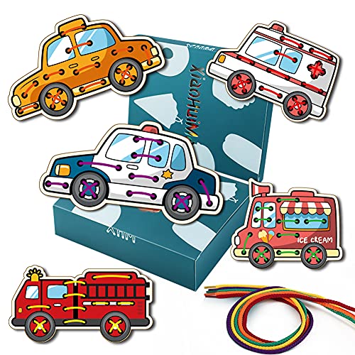 ilovepo Lacing Cards for Kids Toddlers,Transportation Lace and Trace Activity Set,Montessori Toys Sewing Educational Play Toy for Boys and Girls (Transportation) ilovepo Lacing Cards for Kids Toddlers,Transportation Lace and Trace Activity Set,Montessori Toys Sewing Educational Play Toy for Boys and Girls (Transportation)