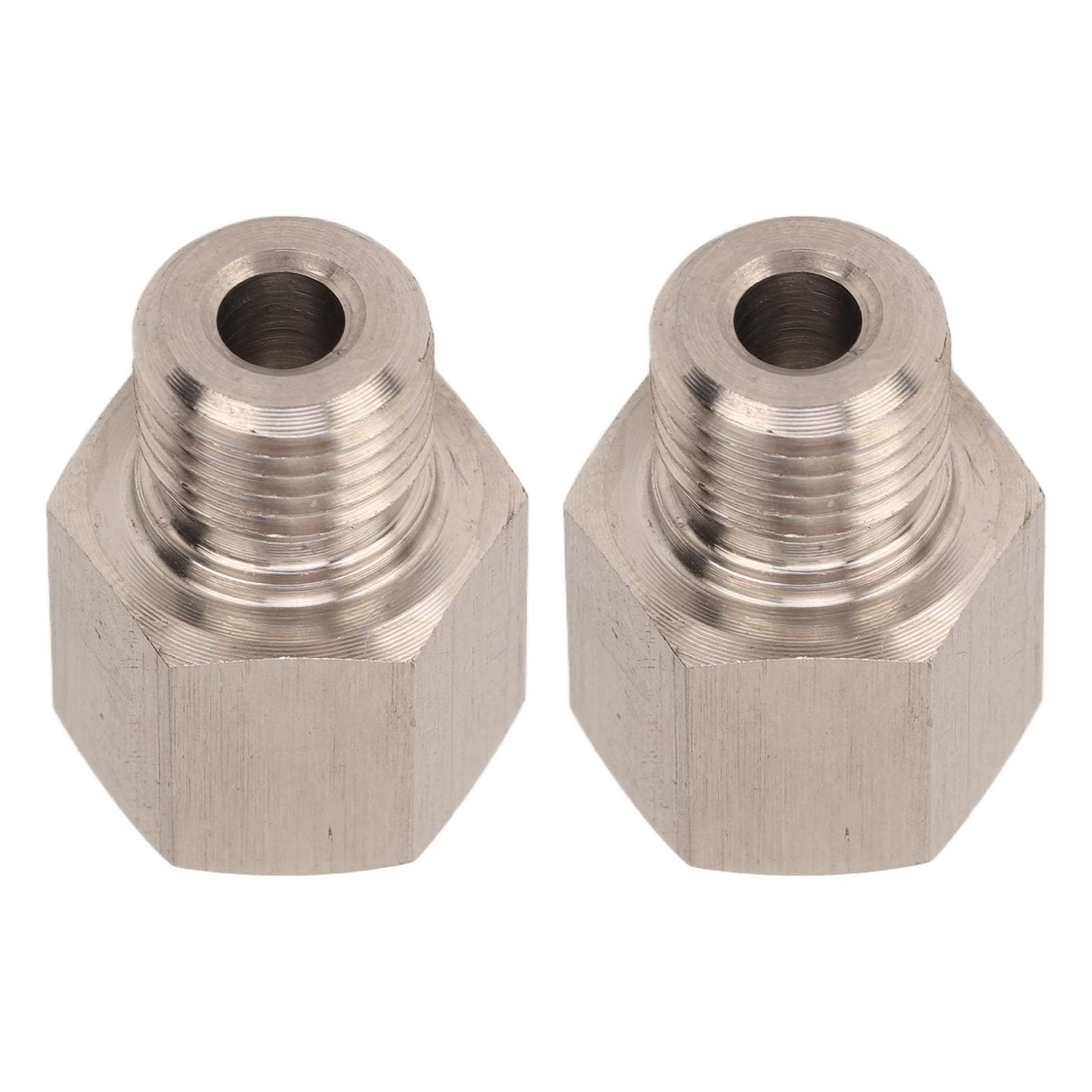 NPT Female to M10 X 1.0 Male Pressure Gauge Sender Adapter Stainless Steel Leakproof Universal