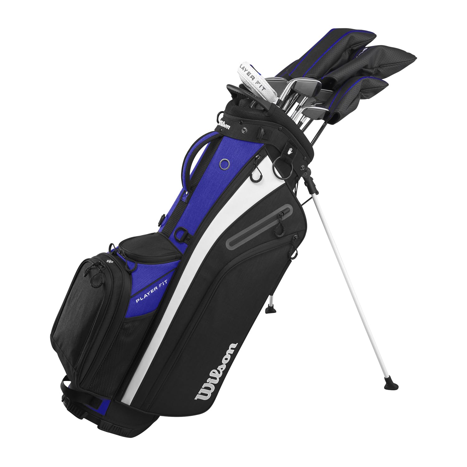 Wilson Juego Completo Palos de Golf PlayerFit, Negro y Blanco