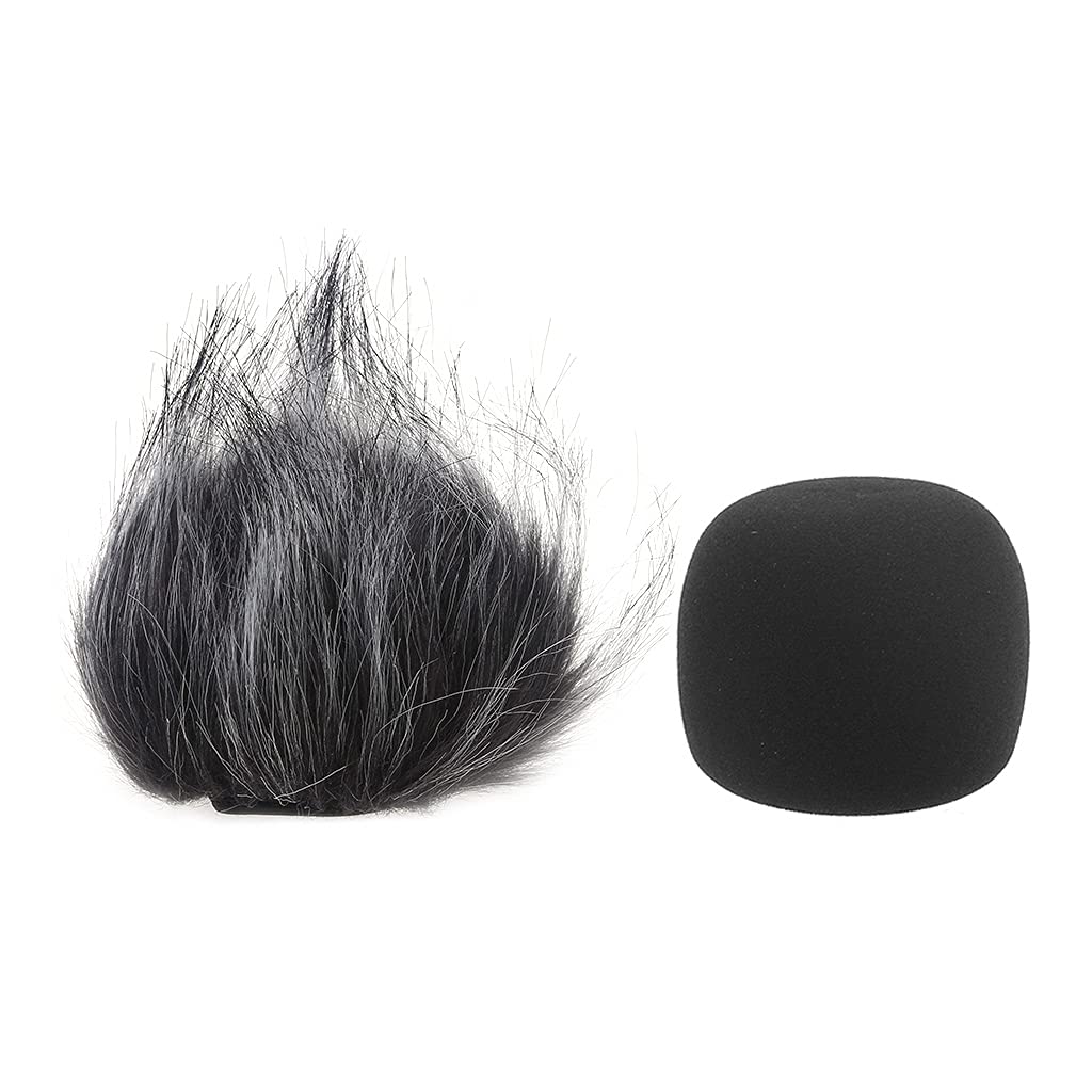 oringnat Furry Windscreen Muff Cover Foam Filter Microphone Windproof Cover for H1 Recorder Mic Spare Parts