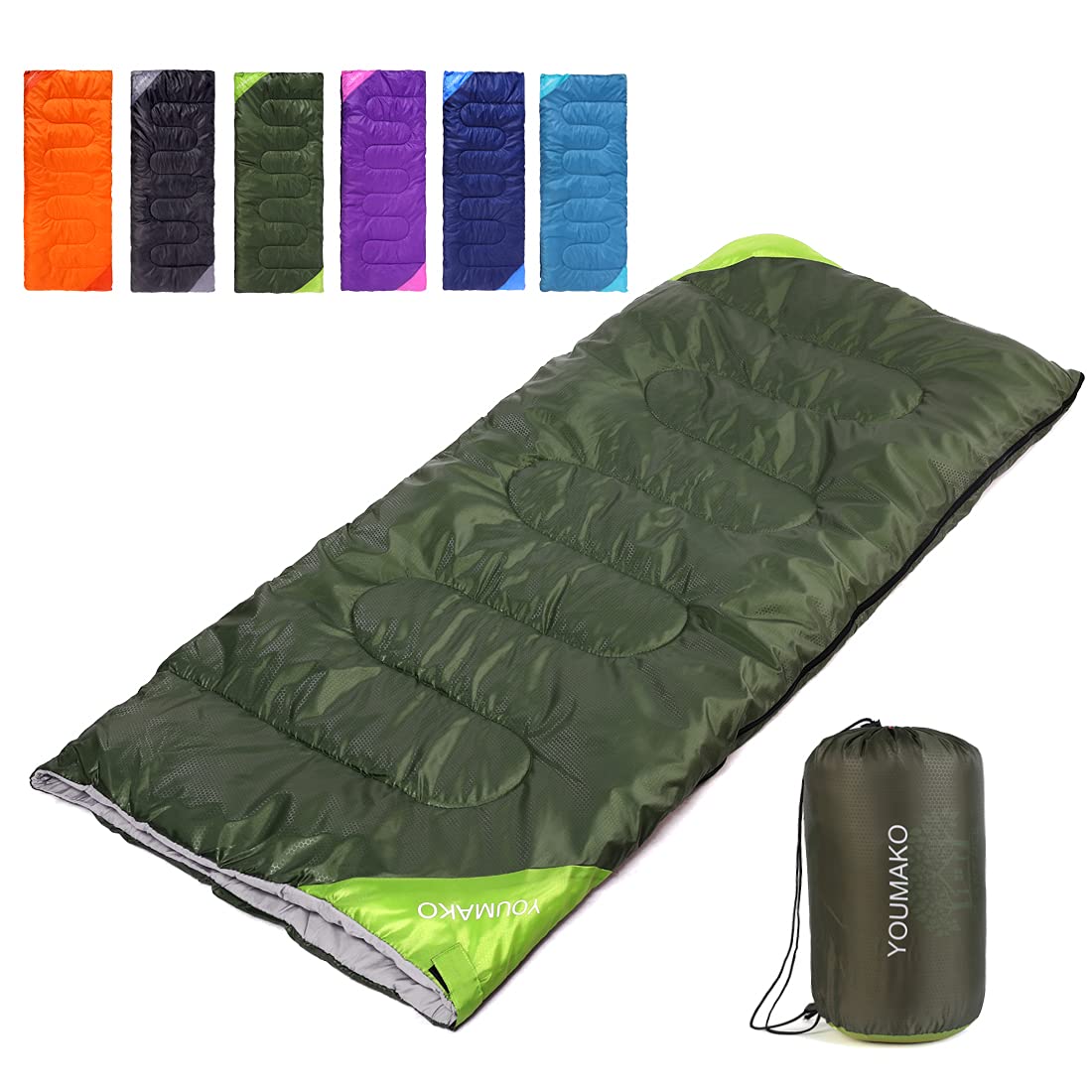 Rucksack-Schlafsack für Erwachsene und Kinder – leicht, wasserdicht, bequem für Frühling, Sommer, Herbst – Wandern, Reisen, Camping Sport & Freizeit