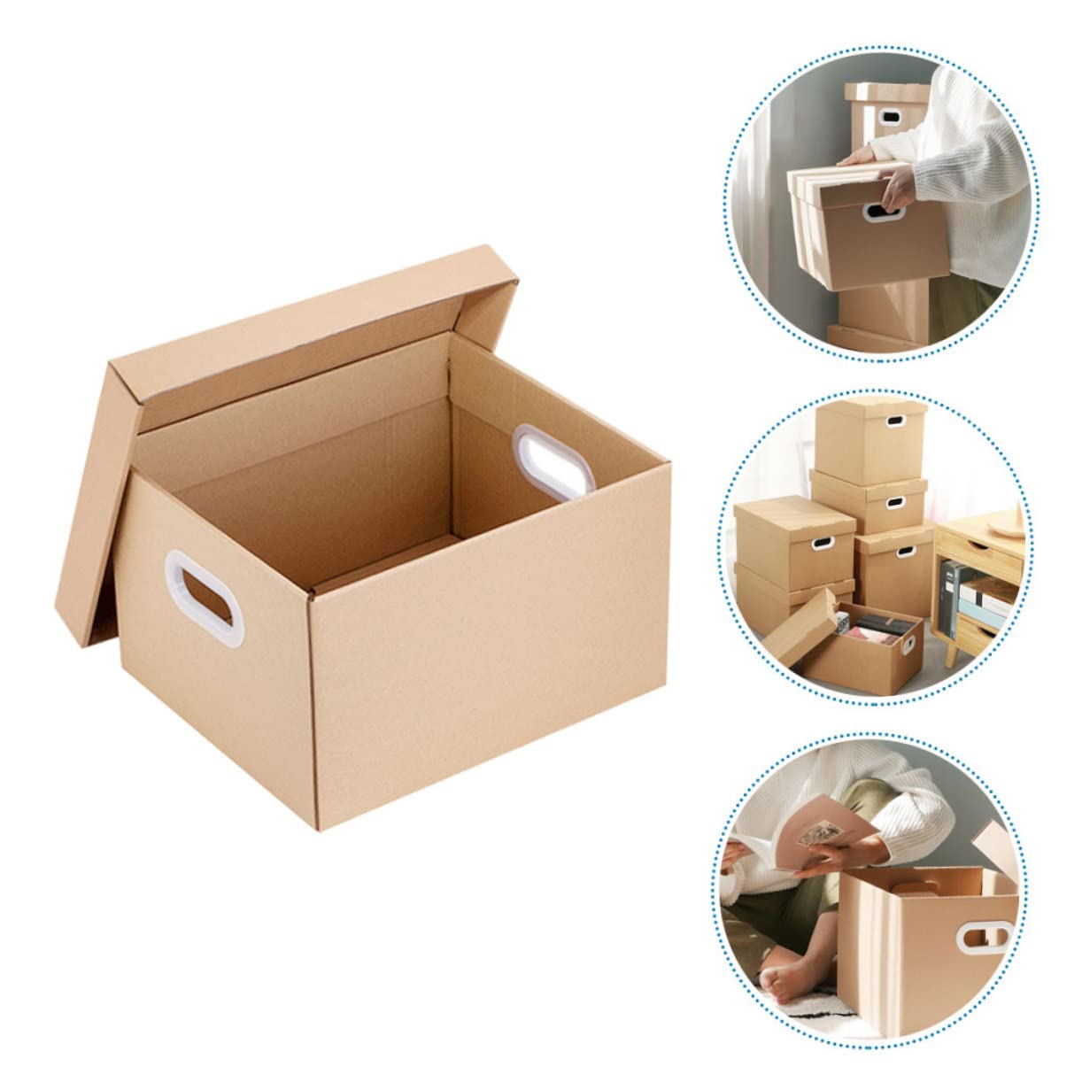 Aktenaufbewahrungsbox aus Papier mit Deckel Schulanfang Deko für Schule