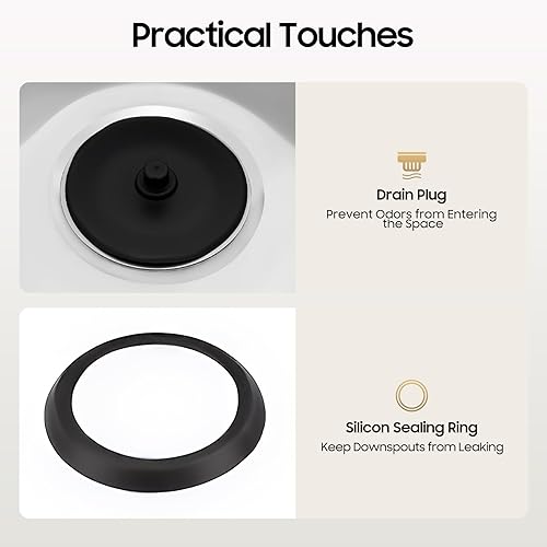 Vista 20 de Small Wall Mount Corner Bathroom Sink White Triangle Plastic Vanity Single Bowl Sink for Kitchen Bathroom Lavatory (White, Without Faucet)