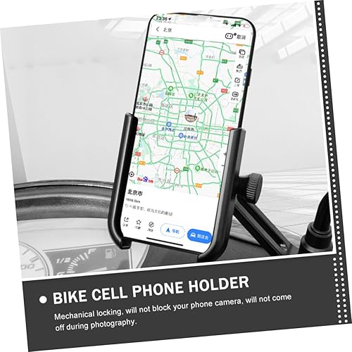 Miniatura 2 de Soporte de teléfono móvil ajustable para bicicleta para manubrio, soporte giratorio de navegación, fácil instalación, diseño resistente para