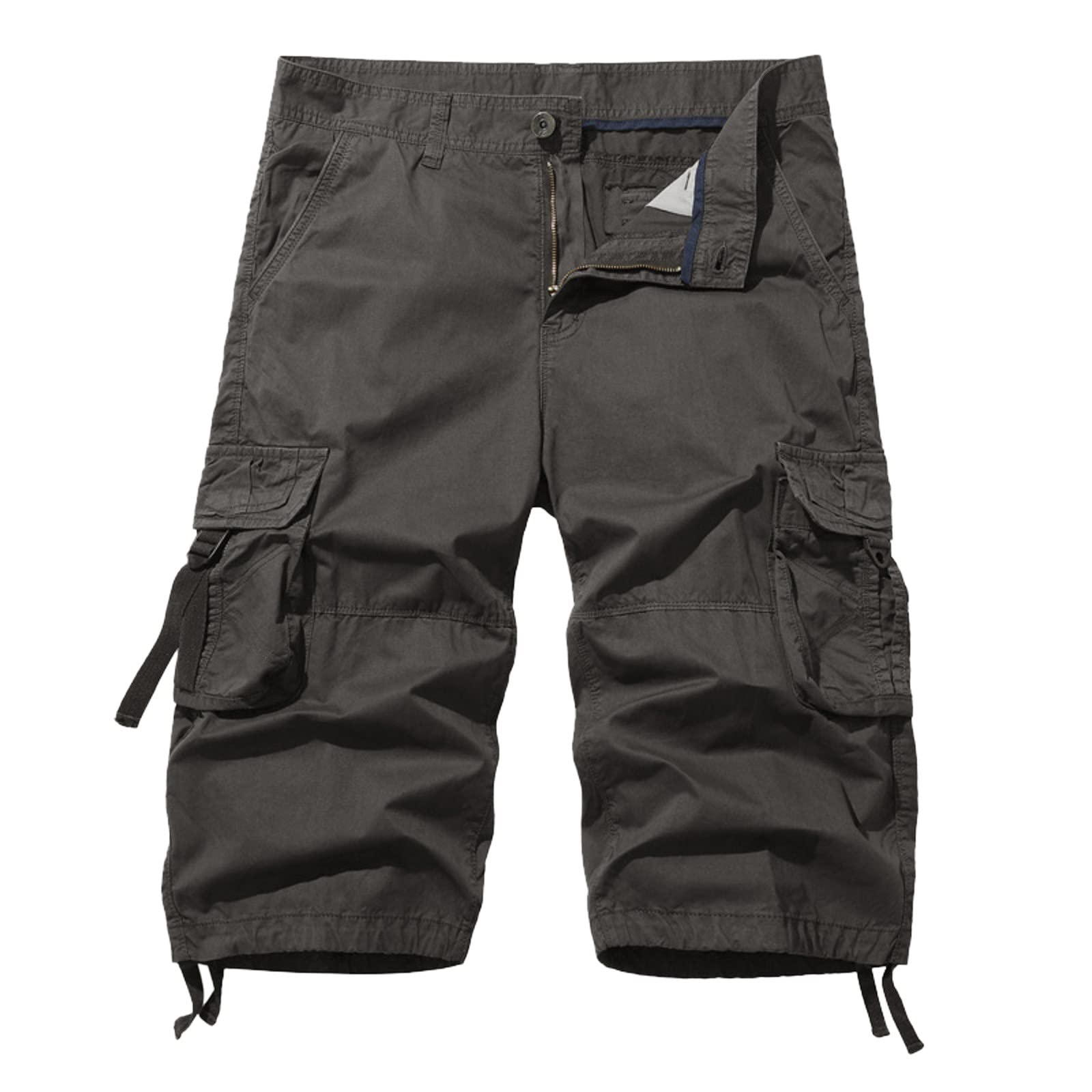 SRZYMJ Herren Kurze Jeans Jeans Shorts Herren Hosenträger Grün Trainingshose Herren Sommerhose Herren Trainingsshorts Herren Boxershorts, Weihnachten Sommerhose Herren 3/4 Lang