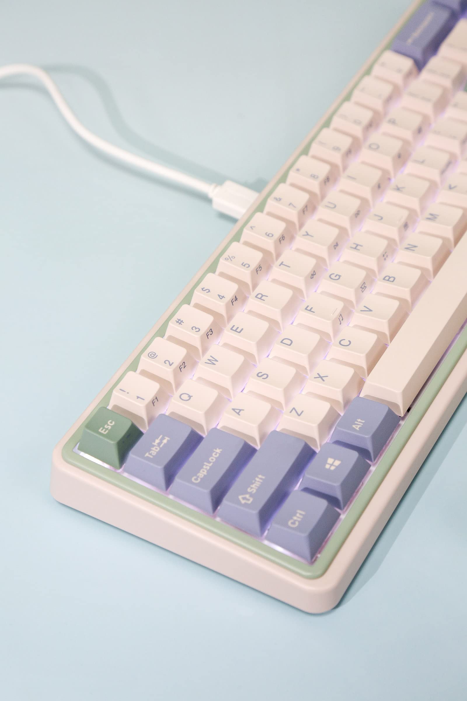 Amazon | Varmilo Minilo VXH67 ユーカリ 65% 有線ホットスワップ 