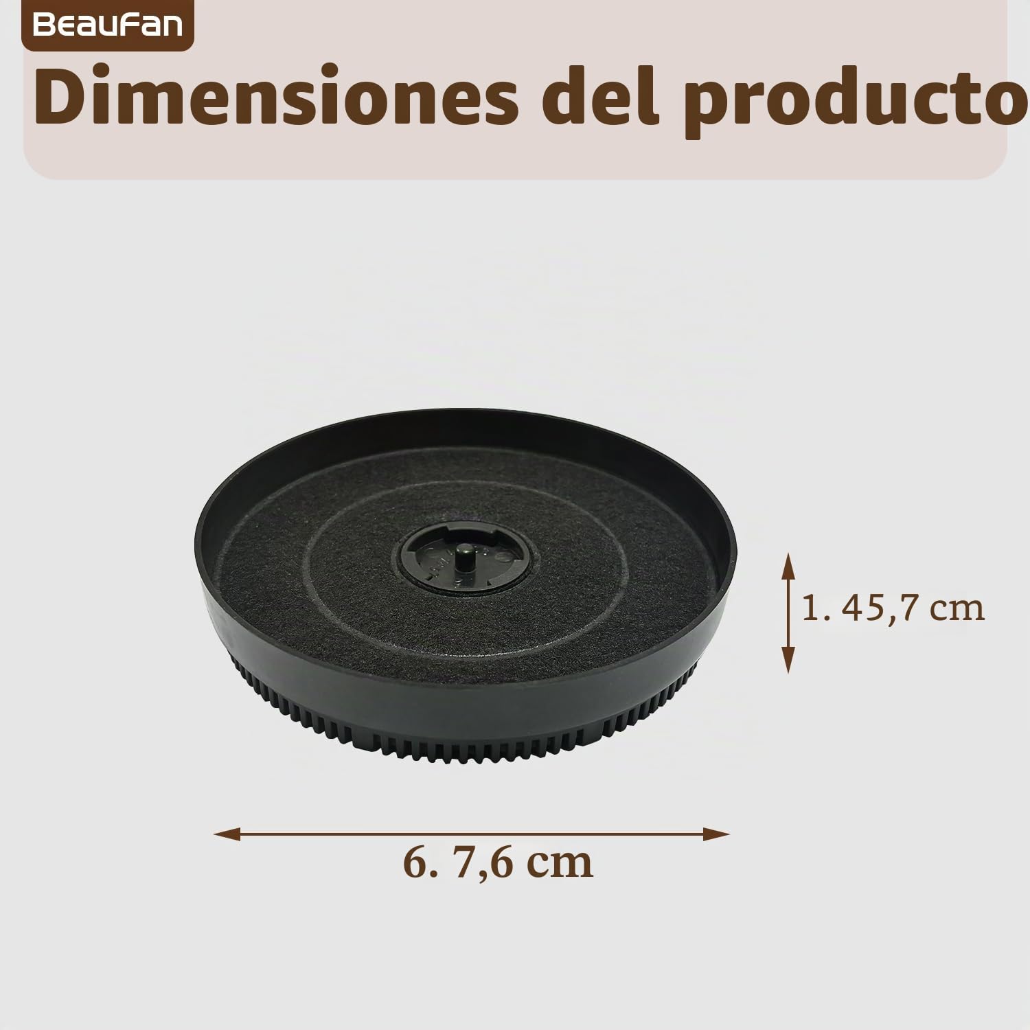 4 filtros de carbón activo CF03 compatibles con los modelos de campana extractora COMFEE: CHW 7.6M77A3, CHW 7.9M77A3, ANGJ64B-60, BIHT01SS-52, 60GLAV33A++, 90TSHM77A++, compatible con Respekta MIZ4000