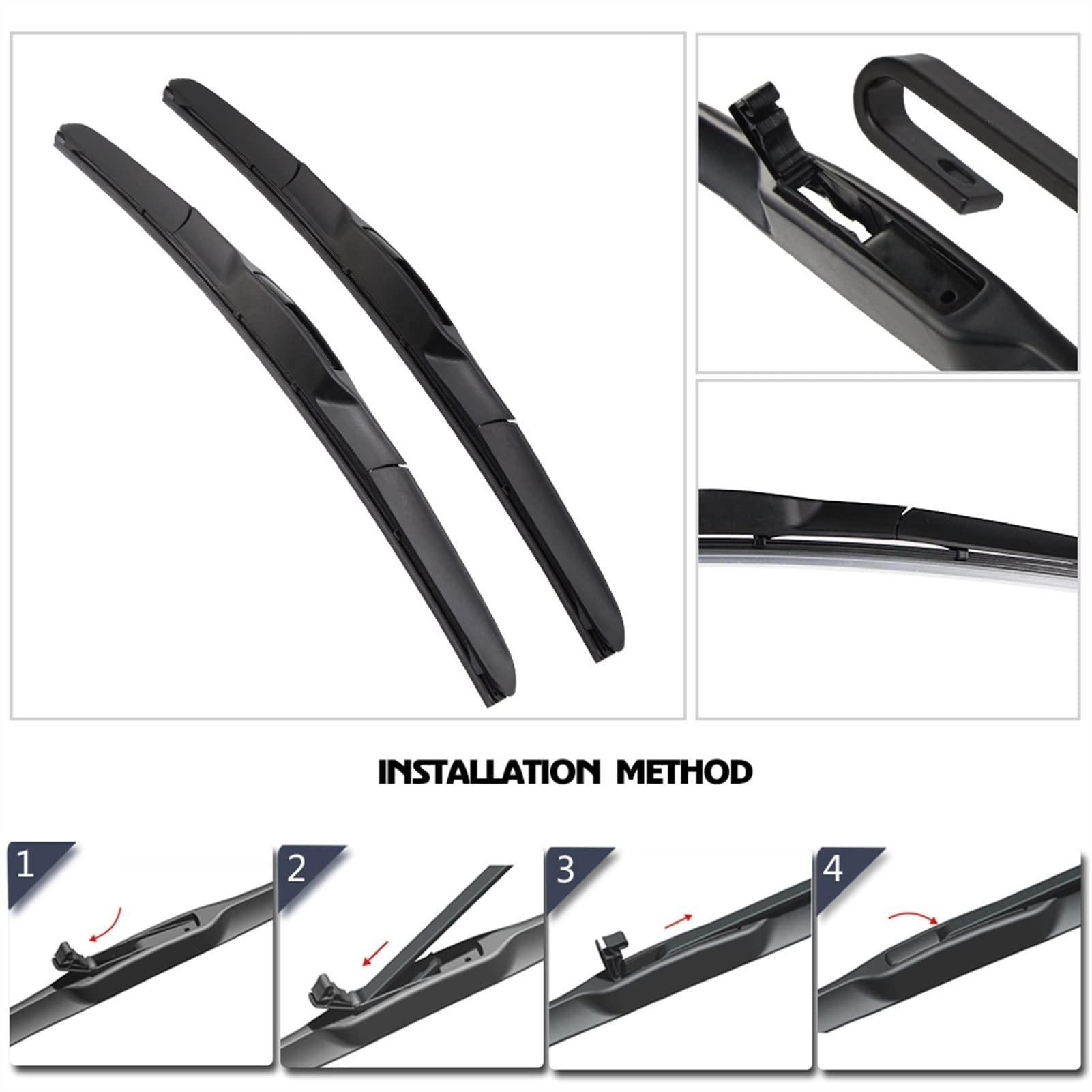 Auto Tergicristallo Per Land Rover Per Range Rover L322 2005-2012 Parabrezza Parabrezza Finestrini Anteriori Accessori 26 "+ 26" LHD RHD Tergicristallo Spazzola Del Tergicristallo Dell'automobile (Co