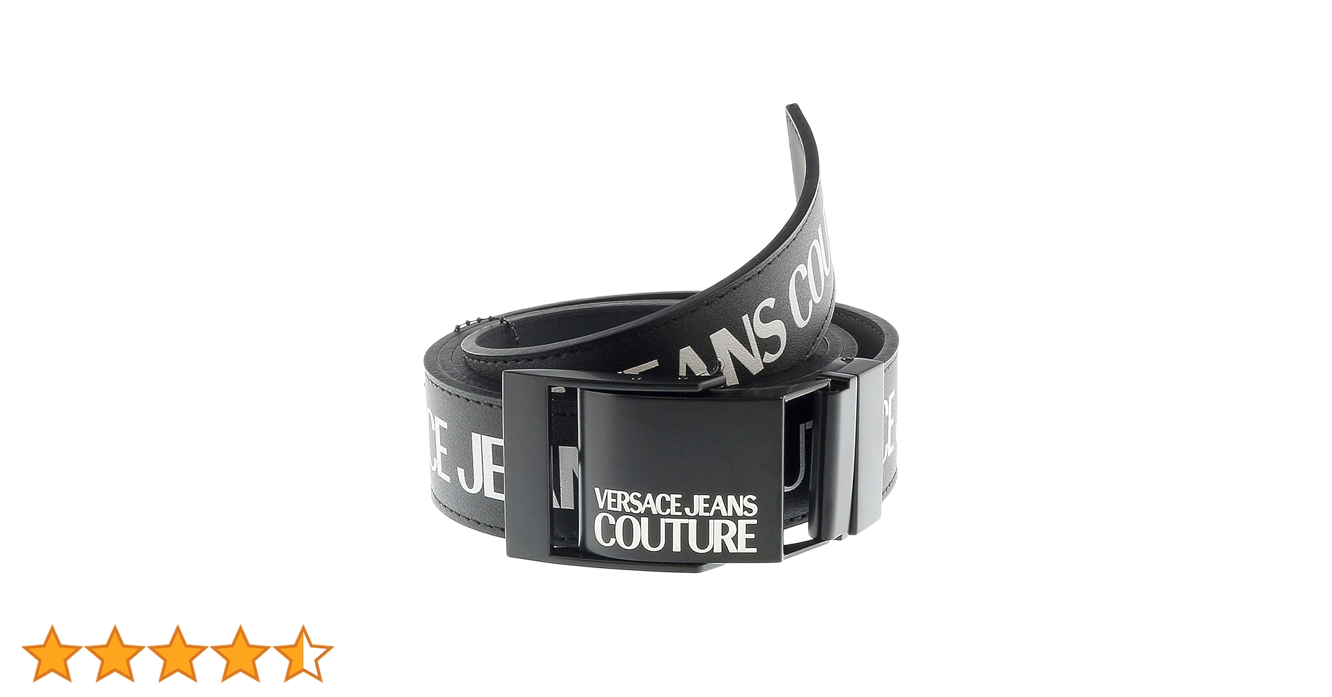 VERSACE ブラックナイロンベルト VERSACE ブラックナイロンベルト Black belt with golden buckle