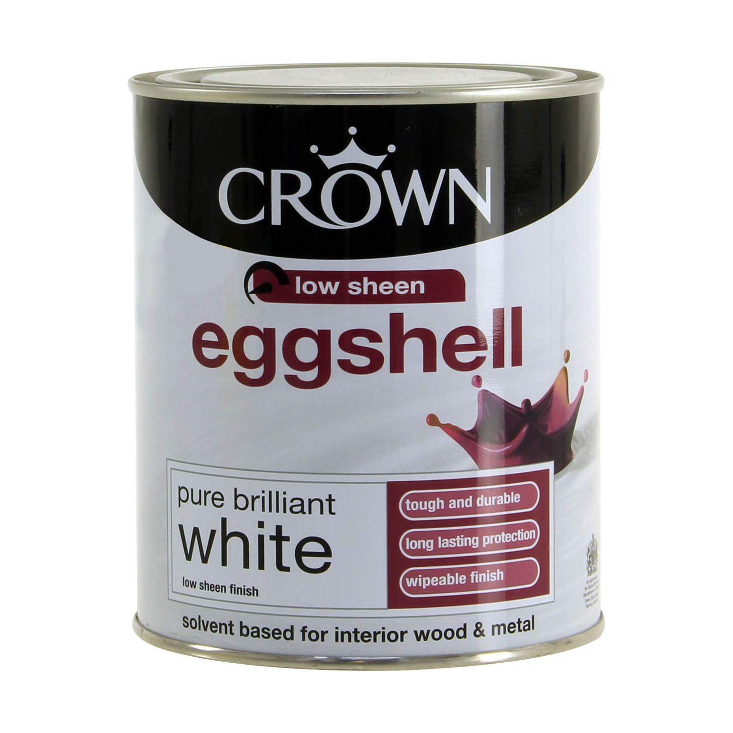 CROWN Eggshell 750ml White, CWN5062672