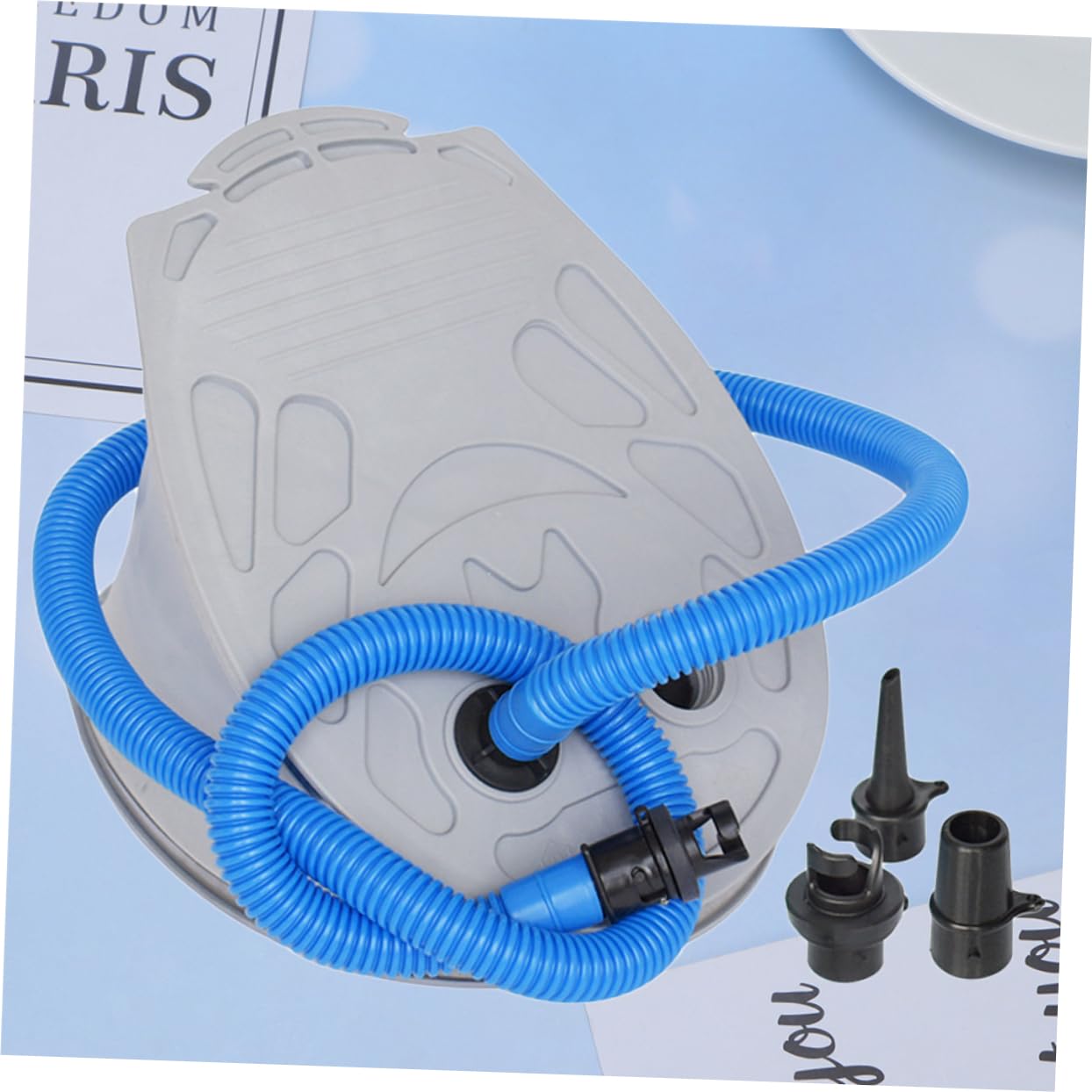 Yardwe 2 Lots De 9 Pompes À Pied pour Bateau Panier en Corde Canoës Pompe À Pédale Sièges De Stade pour Gradins Autocollants pour Bateau Pompe À Air Gonflable À Pédale pour Bateau