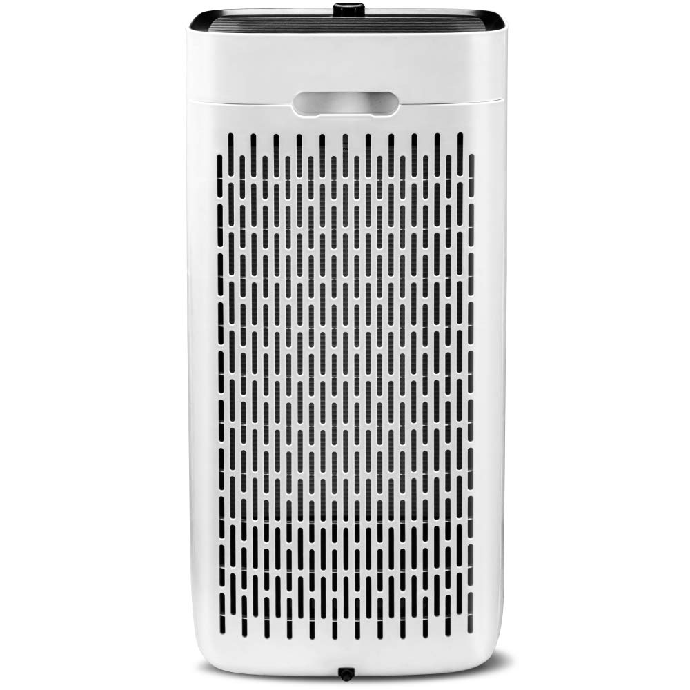 TROTEC Oczyszczacz powietrza AirgoClean® 15 E – filtr HEPA dla alergików – pomieszczenia do 21 m² /53 m³, poziom dmuchawy 3, usuwa 95% wszystkich cząstek, nadaje się do palarni, energooszczędny