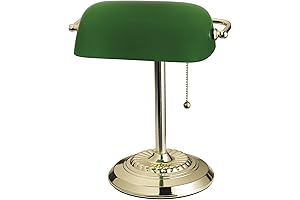 Catalina Lighting Traditional Green Desk Lamp