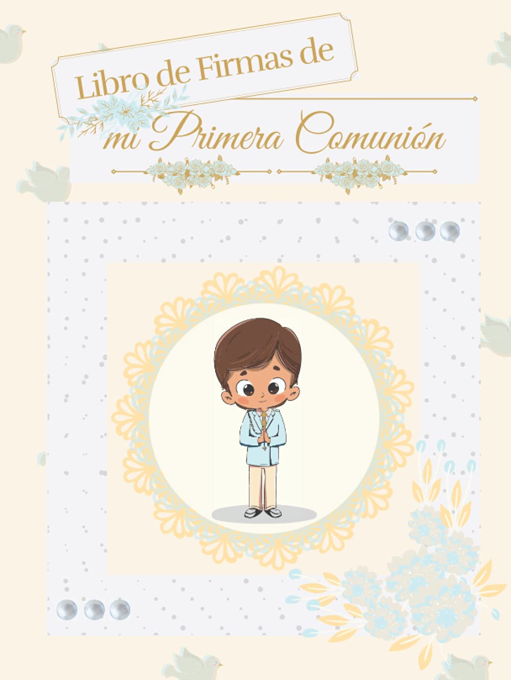 Livre d'or communion garçon le cadeau souvenir parfait