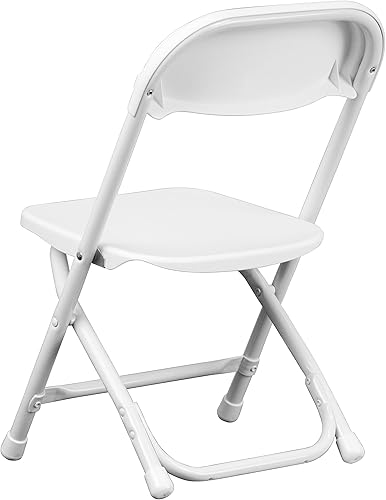 Miniatura 9 de Flash Furniture Paquete de 2 sillas plegables de plástico blanco para niños Blanco,Negro -,Azul,Marrón,Borgoña,Amarillo