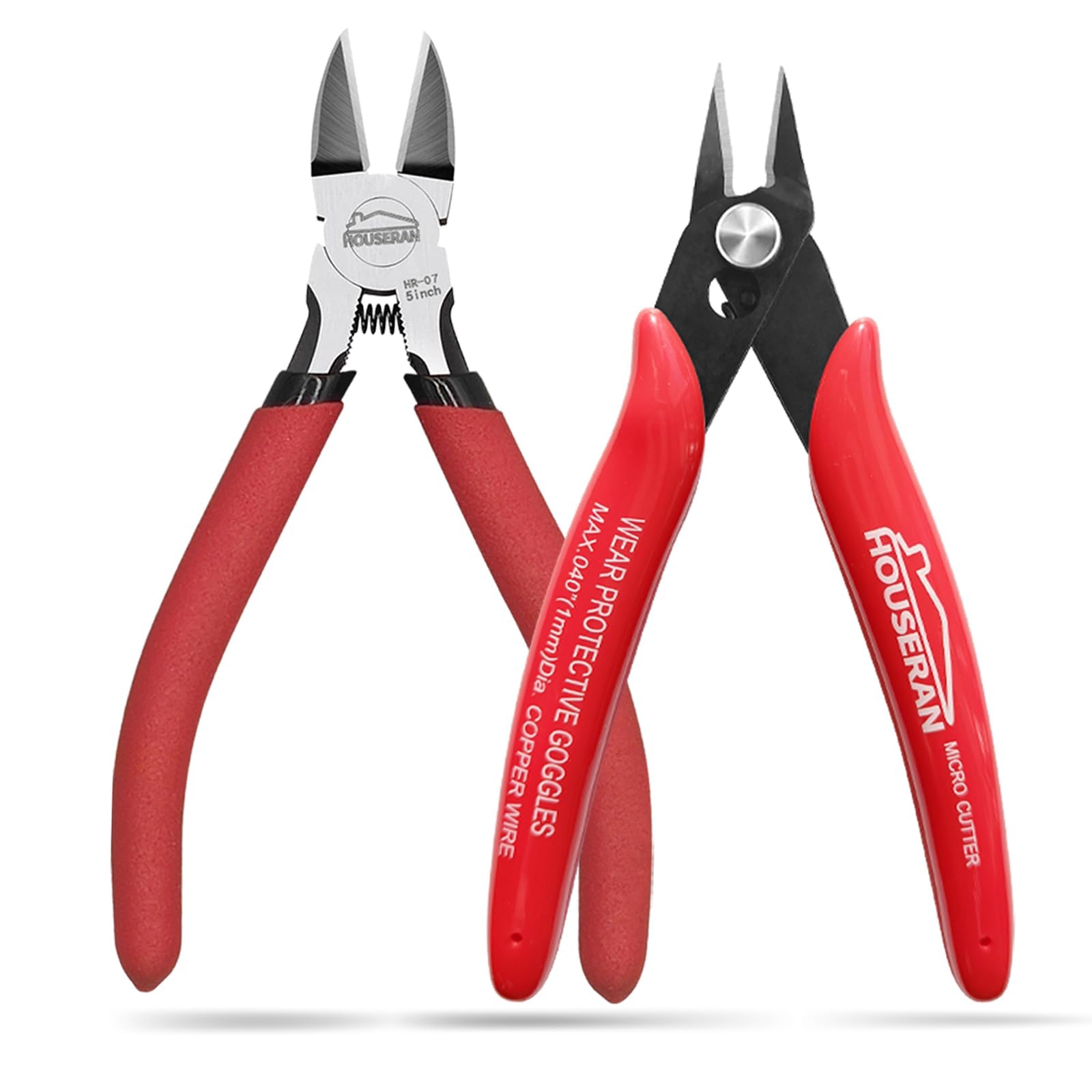 Wire Cutters Set - 2 Pcs Flush Cutters & Side Cutters -1 Wire Cutters Set - 2 Pcs Flush Cutters & Side Cutters -1