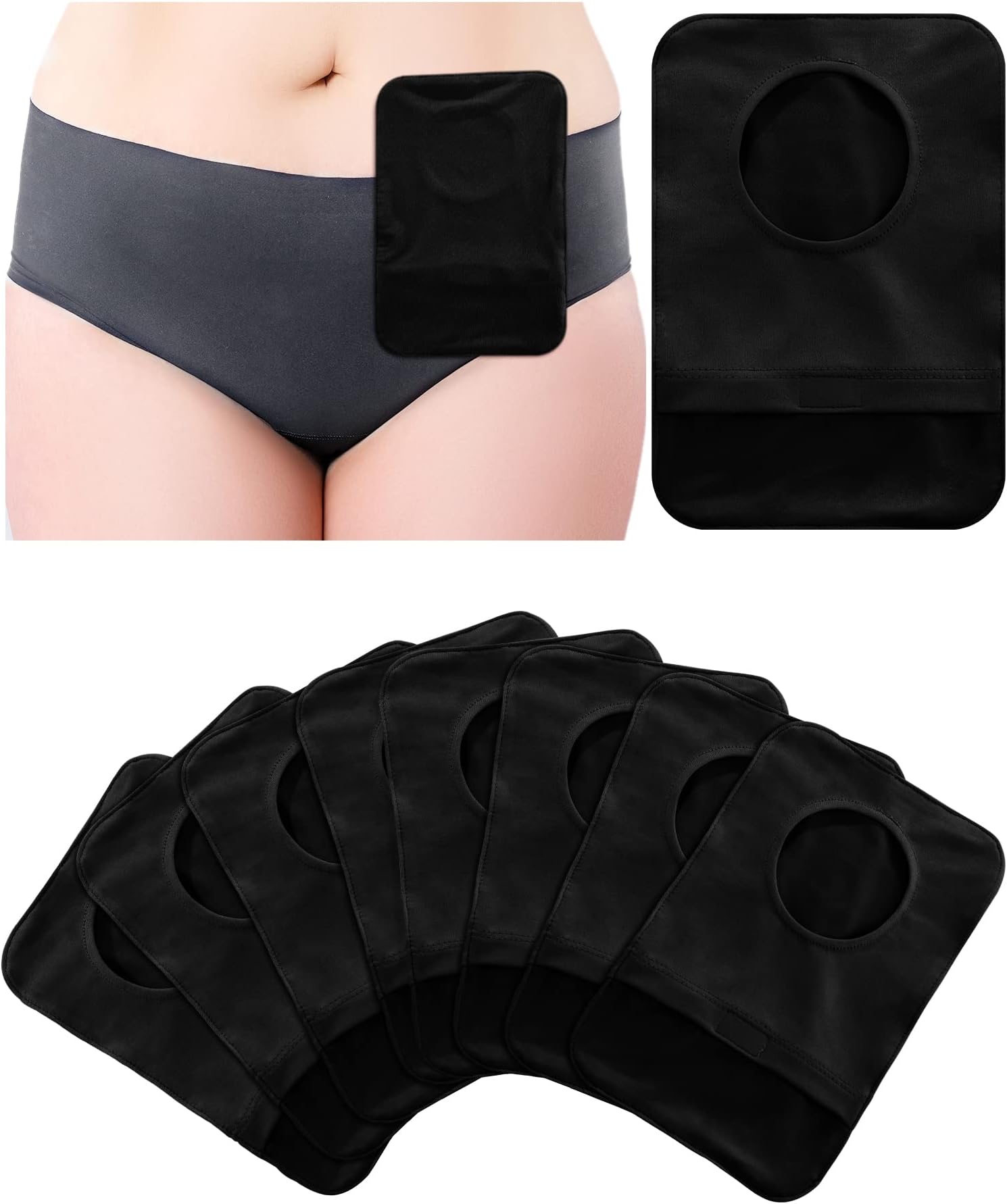 25 Pcs Waterproof Ostomy Shower Cover 8"x8" Stoma Bath Protector Shield Dressing