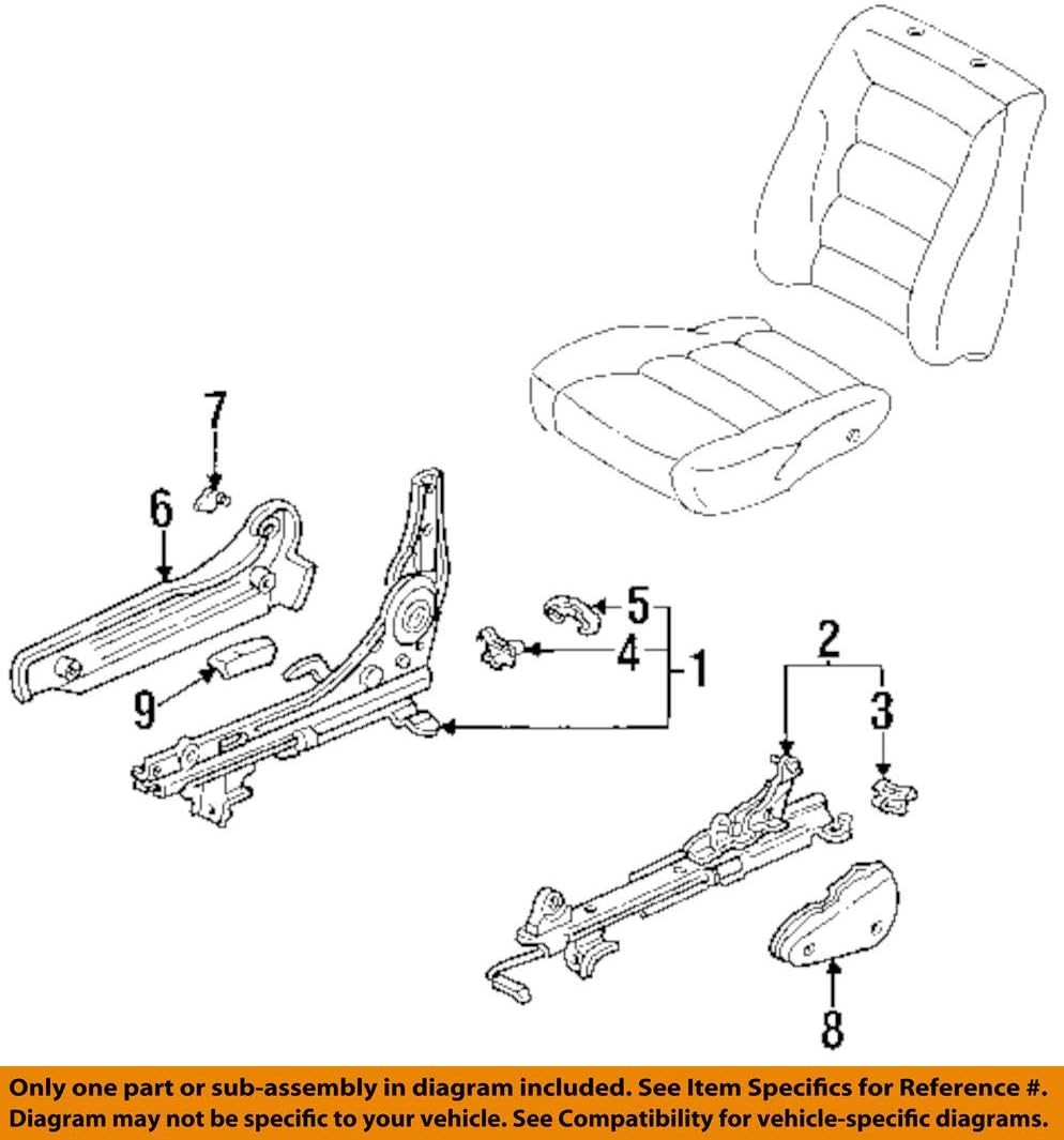Genuine Honda 81270-SM2-A01 Right Slide (Inner) Adjuster