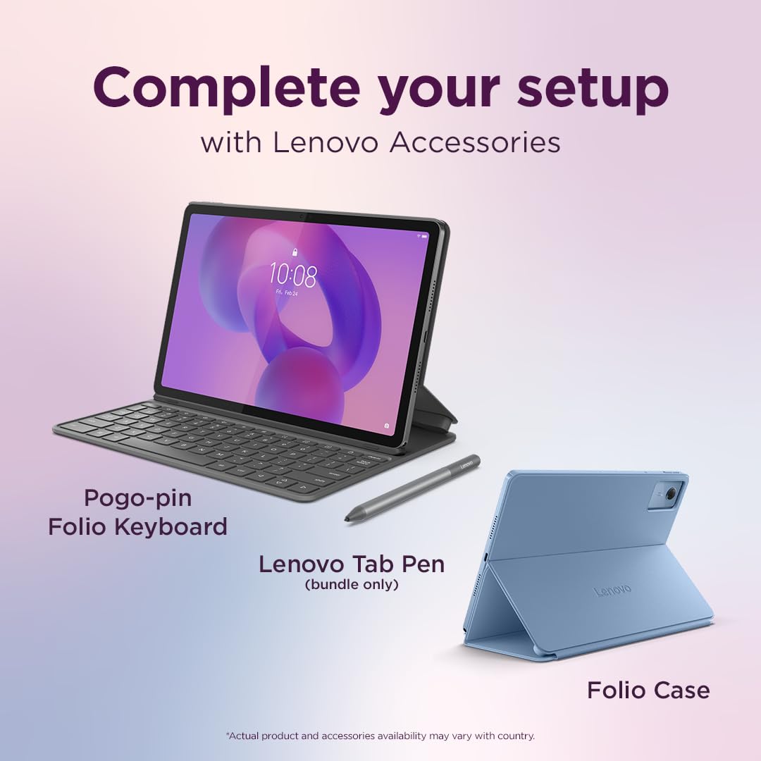 Lenovo Idea Tab - Display 11" 2.5K (2560x1600) 90Hz, Processor Mediatek Dimenity 6300, RAM 8GB, Memory 128GB, WiFi 5, Tablet Android 15, Tab Pen included - Luna Grey — view 8