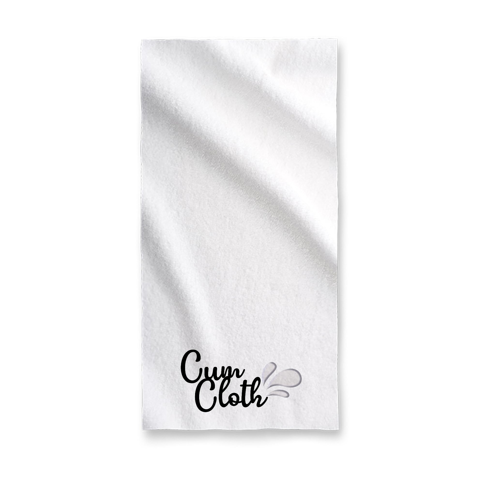 Personalised Beach RUDE VALENTINES FACE CLOTH AFTER S*X WIPE GIFT CUM FANNY WI**Y W**K FLANNEL D**K CUM CLOTH (Black, No Name)