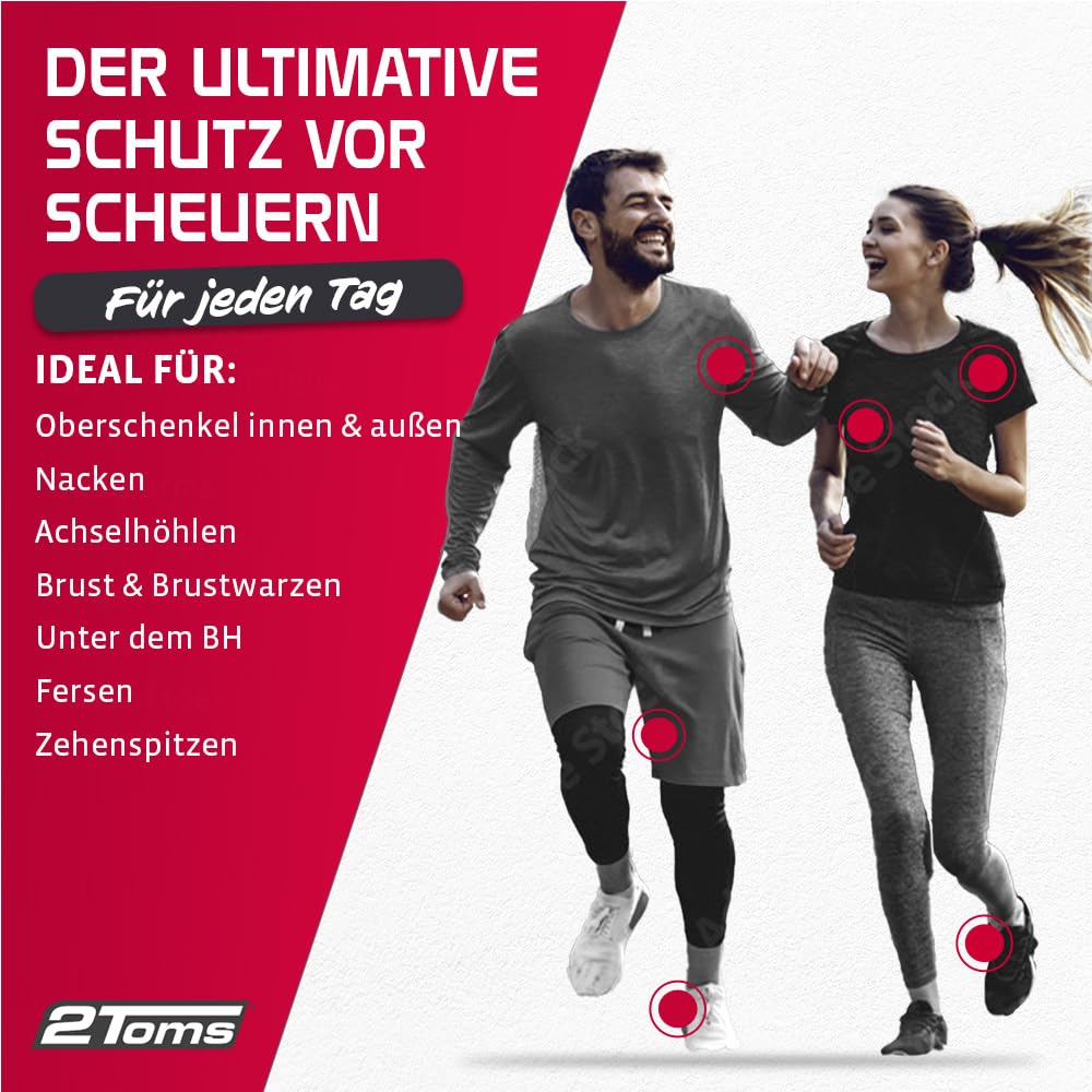 2Toms Damen Sport Shield flüssiger Roll-On-Scheuer-Schutz
