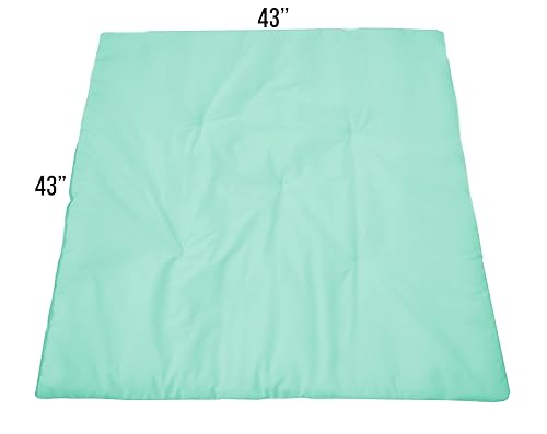 Miniatura 4 de Floor Mat 43" Square Multi Colours Big Meditation Reading Corner Tent Cover Teepee Mat Seat Tipi Canopy Indoor Living Room Bedroom Pad (Purple)