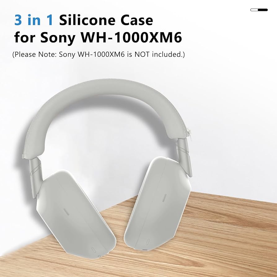 【美品】SONY WH-1000XM6 ホワイト ケース Amazon.com: for Sony WH-1000XM6 Case Cover, 3 Sets Silicone