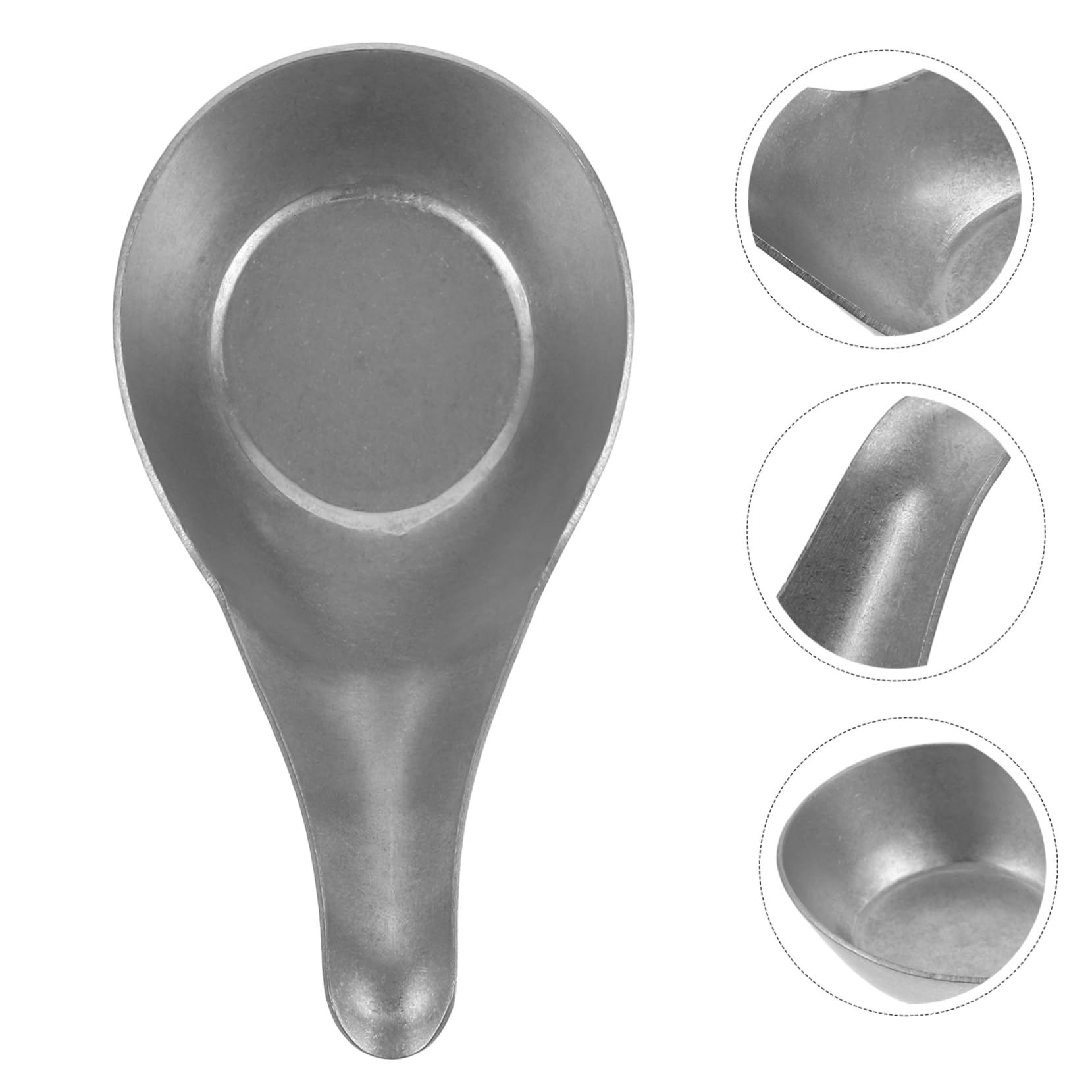 KICHOUSE Ice Spoon Stainless Steel Caviar Spoon Multi-purpose Dessert Serving Dinner for Home