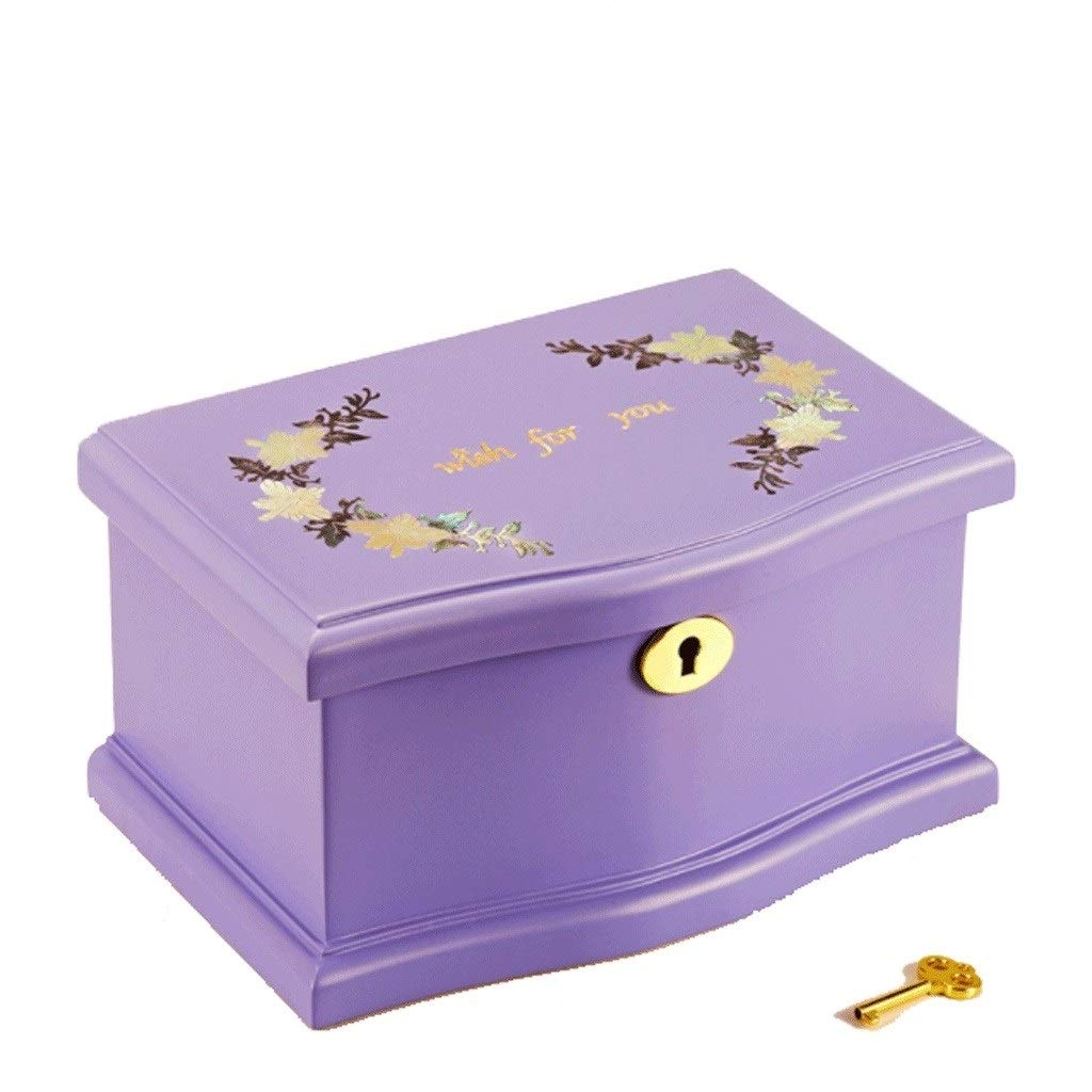Caja de Musica De Gama Alta Hecha a Mano Caja de música Puede Poner joyería Perfecta del Regalo cumpleaños Navidad San Valentín