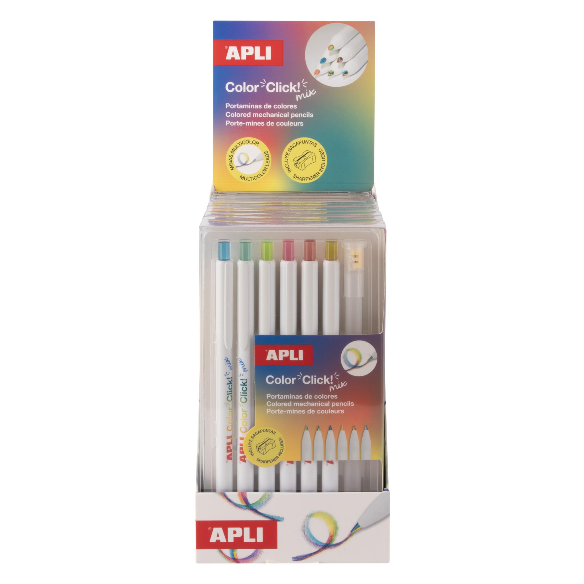 APLI 20549 – Expositor portaminas multicolor Color Click Mix