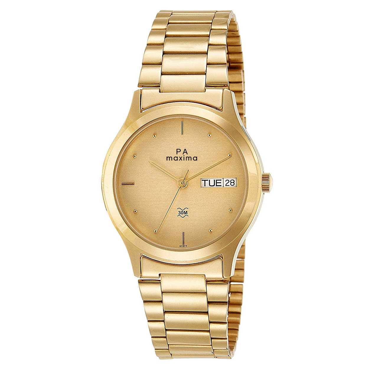 Maxima Stainless Steel Gold Dial Collection Analog Watch for Men 01377Cmgya, Gold Band (B00JA6MMJC) Amazon Price History, Amazon Price Tracker