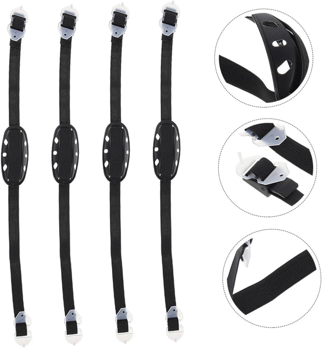 DOITOOL 20pcs Lightweight Helmet Chin Strap Portable Chin Belt Hard Hat Bracket