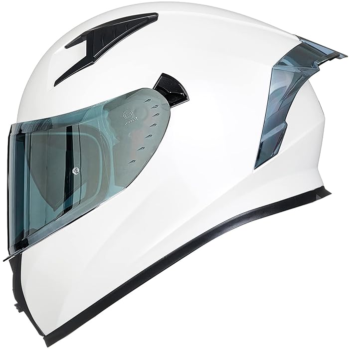 Buy ILM Motorcycle Helmet Full Face with Pinlock Compatible Clear&Tinted Visors and Fins Street