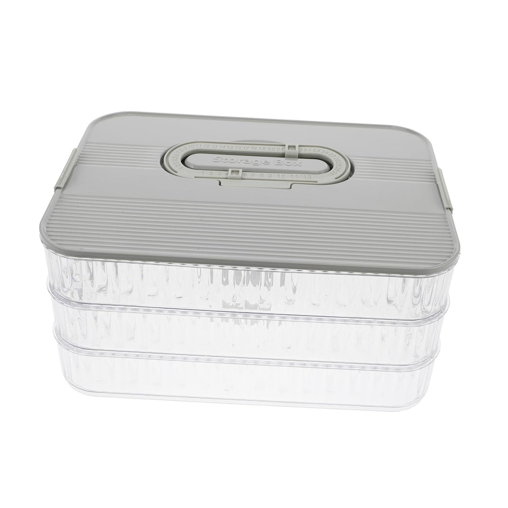 Contenedor Reutilizable de Tres Capas para Preparar Comidas, Plástico